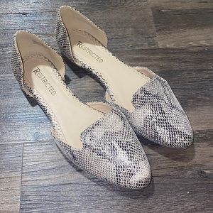 Restricted Snakeskin flats